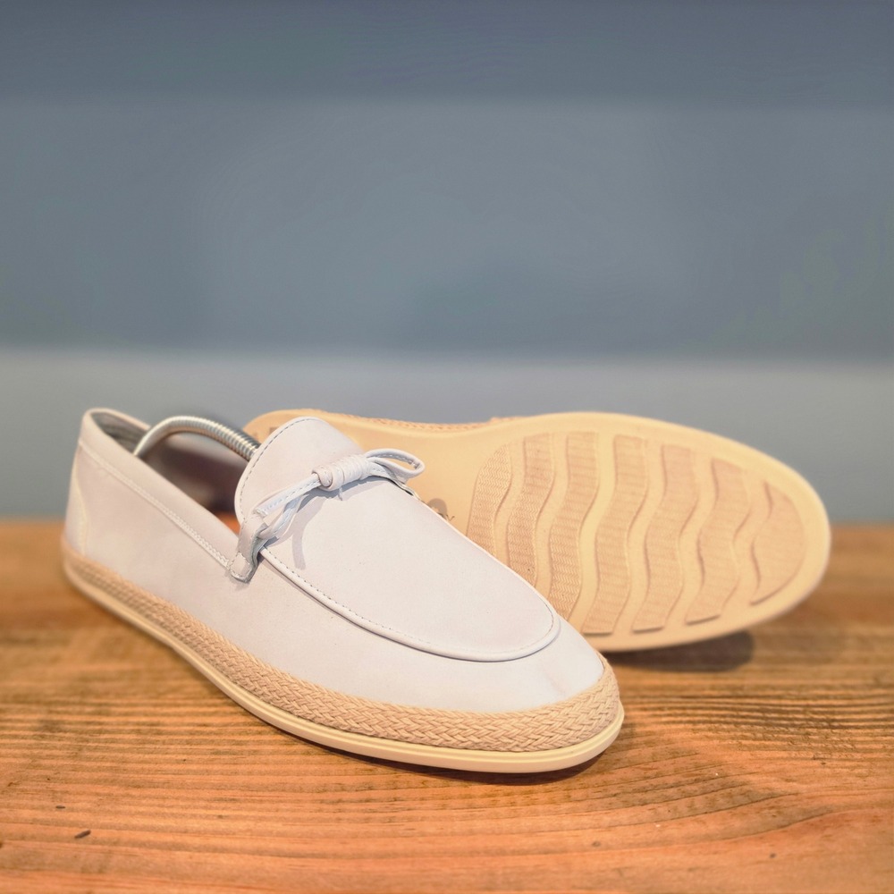 Sperry Womens Miranda Loafer Light Blue Jute Wrapped Espadrille Slip On Size 8